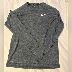 Nike Gray Dri-FIT Sun/Swim Shirt
